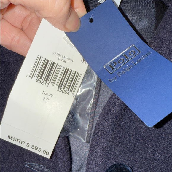 Ralph Lauren Blue Label Navy Pea Coat with Velvet Buttons and Flare! 1 Left Sz8 - Picture 13 of 14